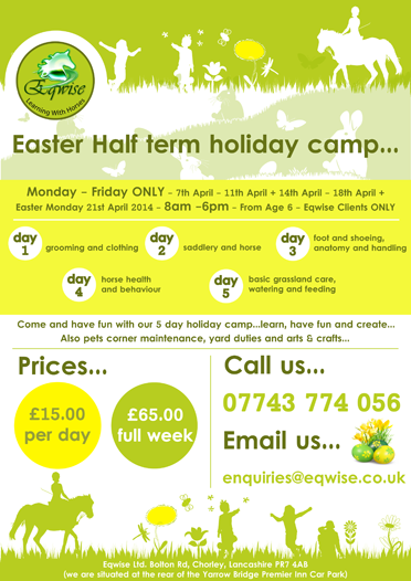 Eqwise Easter 2014 Holiday Camp
